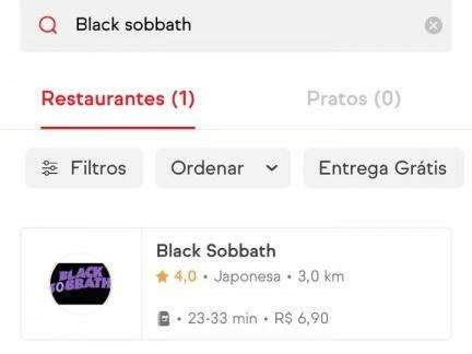 Para chamar aten&ccedil;&atilde;o, aplicativo de comida tem Black Sobbath e Yakip&eacute;dia