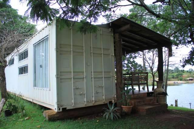 De container, &aacute;rea gourmet fica pronta em 90 dias, com quarto, cozinha e varanda