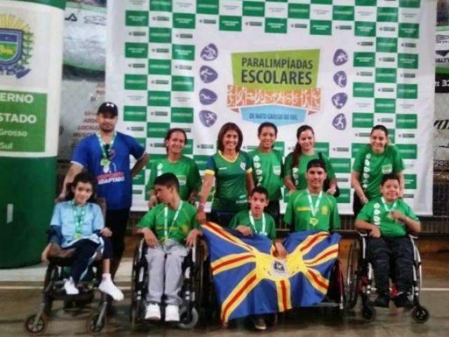 Sele&ccedil;&atilde;o de Campo Grande vence Paralimp&iacute;adas Escolares de MS