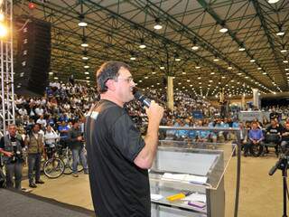 Presidente da Fiems, Sérgio Longen, fez o anúncio durante evento do Ação Fiems no Albano Franco, em Campo Grande (Foto: Divulgação) 
