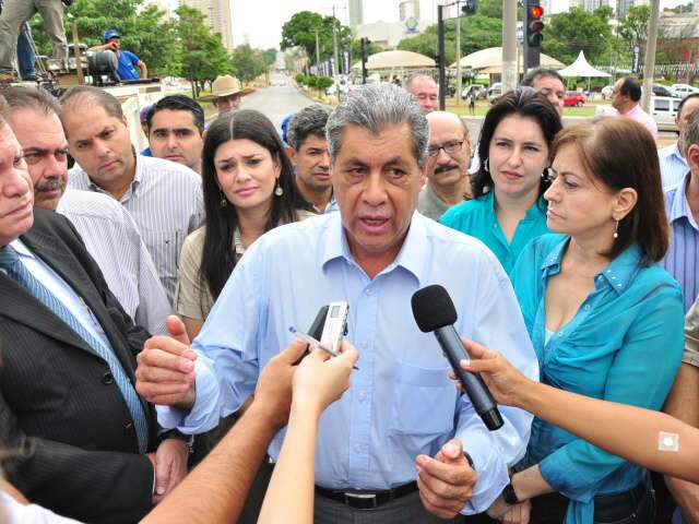  Governo inaugura recapeamento da Afonso Pena sem prefeito Nelsinho Trad