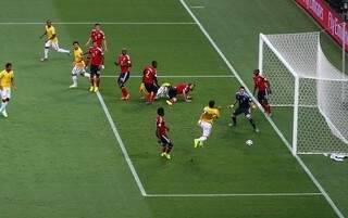 Momento do gol de Thiago Silva  (Foto: Getty Images / Fifa)