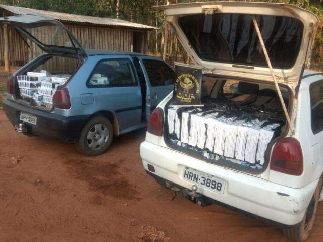 Casal &eacute; flagrado com 1,5 mil pacotes de cigarros do Paraguai na MS-164