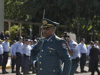 Coronel Deusdete em 2015, quando assumiu o comando da PM; ele também já foi chefe da Agepen (Foto: Arquivo)