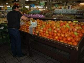 Em Campo Grande, o preço do tomate apresentou aumento de 59,85% (Foto: Arquivo/Campo Grande News)