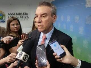 Paulo Corrêa durante entrevista nesta manhã na Assembleia Legislativa (Foto: Leonardo Rocha) 
