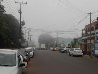 Ponta Porã tem bastante neblina nessa manhã. (Foto: Ronald Diaz)