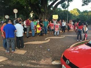 No centro da cidade, pouca adesão na manifestação a favor de Lula. (Foto: Guilherme Henri)