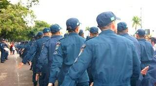 88 novos soldados se juntam com 830 da Policias Militar em Naviraí e Nova Andradina. (Foto: Divulgação)
