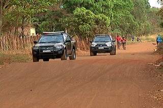 Policiais federais durante Operação Tekoha na reserva de Dourados; PM vai atuar nas aldeias a partir da semana que vem (Foto: Divulgação)