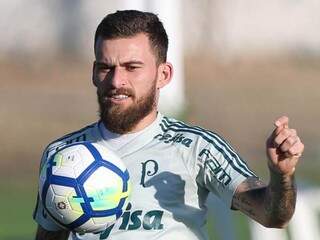 Meia Lucas Lima está confirmado para enfrentar time mineiro hoje (Foto: Cesar Greco/Ag Palmeiras/Divulgação)
