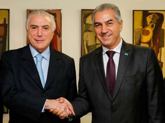 Reinaldo almo&ccedil;a com Temer e volta a pedir que divis&atilde;o do ICMS seja revista