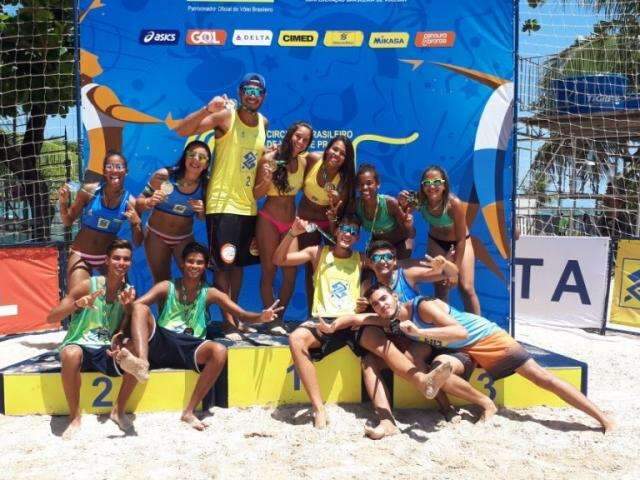 V&ocirc;lei de praia de MS conquista ouro e bronze no sul-americano e brasileiro