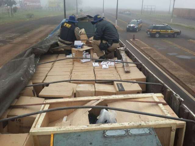 PRF apreende aparelhos de ultrassom e raio-X em carreta que seguia de MS para SP