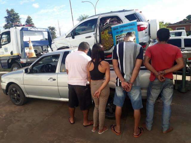 Quadrilha &eacute; presa com 1 tonelada de maconha na rodovia MS-289