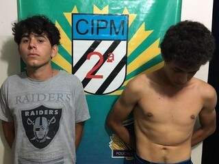 André e Edson foram presos após matarem camioneiro (Foto: Robertinho/Maracaju Speed)