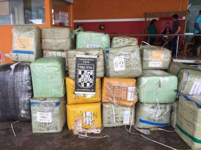 PM apreende R$ 112 mil em muamba do Paraguai que seria entregue em SP 