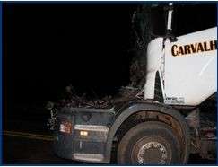 Cabine de carreta &ldquo;desaparece&rdquo; ap&oacute;s acidente na MS-306