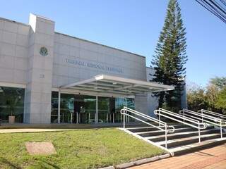 Sede do TRE-MS, no Parque dos Poderes, em Campo Grande. (Foto: Paulo Francis).