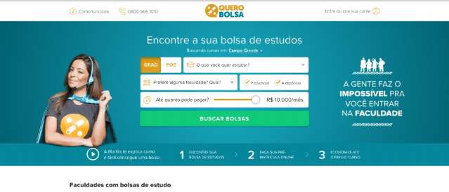 Site disponibiliza mais de 20 mil bolsas em universidades de Mato Grosso do Sul