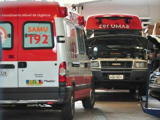 Ambulâncias estão paradas por falta de macas na Capital