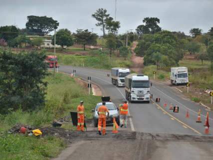  Obra de recupera&ccedil;&atilde;o em trecho danificado da BR-163 ser&aacute; provis&oacute;ria