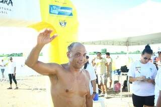 Marcus foi medalhista olímpico e conquistou maratona aquática em Corumbá (Foto: Marcos Ermínio)