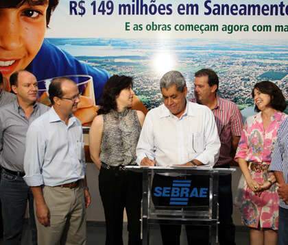  Andr&eacute; diz que MS ser&aacute; o Estado com maior &iacute;ndice de saneamento b&aacute;sico do Pa&iacute;s
