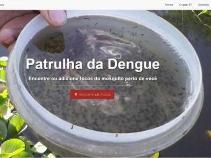 Site possibilita que usuários marquem focos de mosquito da dengue na capital