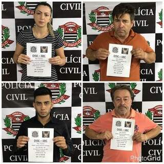 Os quatro acusados foram presos nesta tarde em São Bernardo do Campo (Foto: Divulgação)