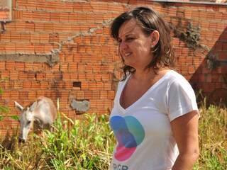 Vizinha que salvou mula agora pede lugar apropriado para o animal. (Foto: João Garrigó)