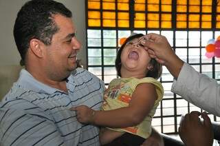 No sábado, pouco mais de duas mil crianças foram vacinadas contra a pólio na segunda maior cidade de MS (Foto: Divulgação/A. Frota)