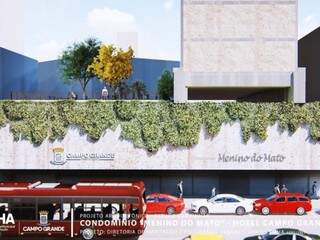 Como ficaria o prédio, conforme projeto divulgado pela prefeitura. (Foto: Divulgação)