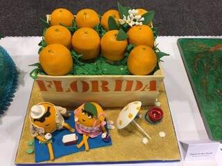 Maysa concorreu com seu bolo na categoria Sob o Sol da Flórida (Fotos: Arquivo pessoal)