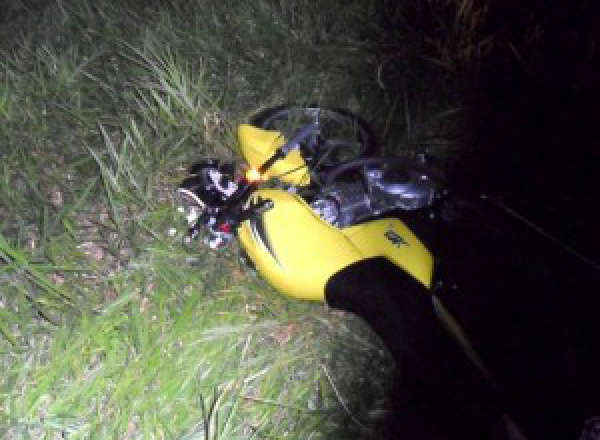  Ap&oacute;s atropelar tamandu&aacute;, carro bate em moto e mata dois na MS-395 