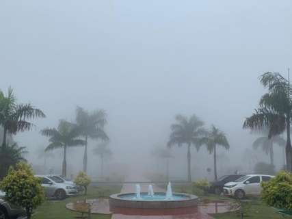 Fronteira com Paraguai tem chuva, neblina e temperatura de 17 graus