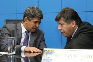 Rinaldo e Lídio avalia que ter maioria já eleita é vantagem para Reinaldo. (Foto: Victor Chileno/ALMS)