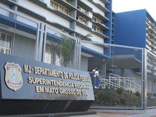 Sede da PF em Campo Grande, onde serão encaminhados as pessoas detidas na eleição (Foto: Arquivo)