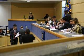 Dos 29 vereadores de Campo Grande, só 17 foram à sessão desta terça-feira (Foto: Fernando Antunes) 