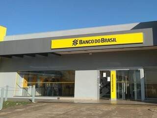 Fachada de uma das agências do Banco do Brasil que os criminosos agiam (Foto: Mirian Machado) 