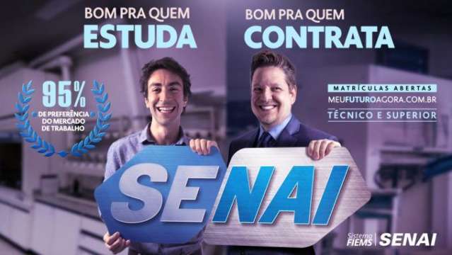 Alunos formados no SENAI têm 95% preferência do mercado de trabalho