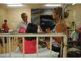 Enfermaria do Hospital Regional com crianças de creche (Foto: Nivalcir Almeida/Prefeitura de Ponta Porã)