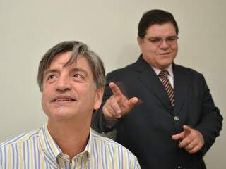 Dagoberto (à esquerda) diz que tem 99% de chances ser ser o vice na chapa do PMDB. (Foto: Minamar Júnior)