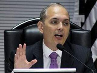 Desembargador Paulo Fontes durante sessão do TRF3 (Foto: Justiça Federal/Divulgação)