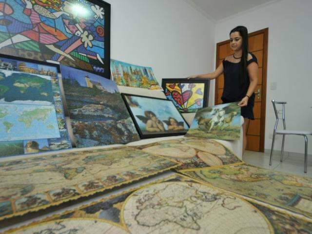 Brincadeira de montar quebra-cabe&ccedil;a cada vez maior cria &quot;galeria de arte&quot;