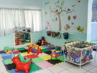 A escola também é toda adaptada para crianças de 4 meses a 5 anos. (Foto: Marina Pacheco)