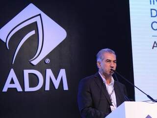Governador discursando durante a inauguração da ADM (Foto: Marina Pacheco)