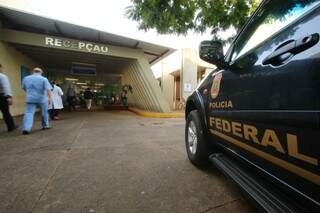 Na operação Again, Policia Federal investiga irregularidades e médico do Hospital Universitário.
(Foto: André Bittar)