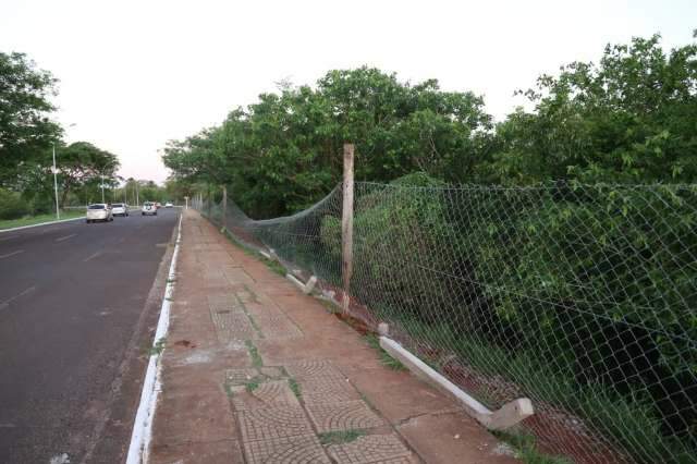 Alambrado de parque da Capital come&ccedil;a a ser reerguido de forma provis&oacute;ria