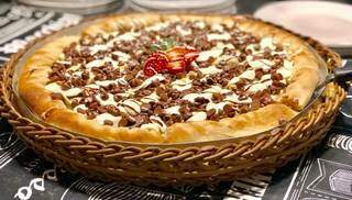 Aquela pizza doce com chocolate e morango (Foto: Matsuri Pizzaria e Sobaria)
